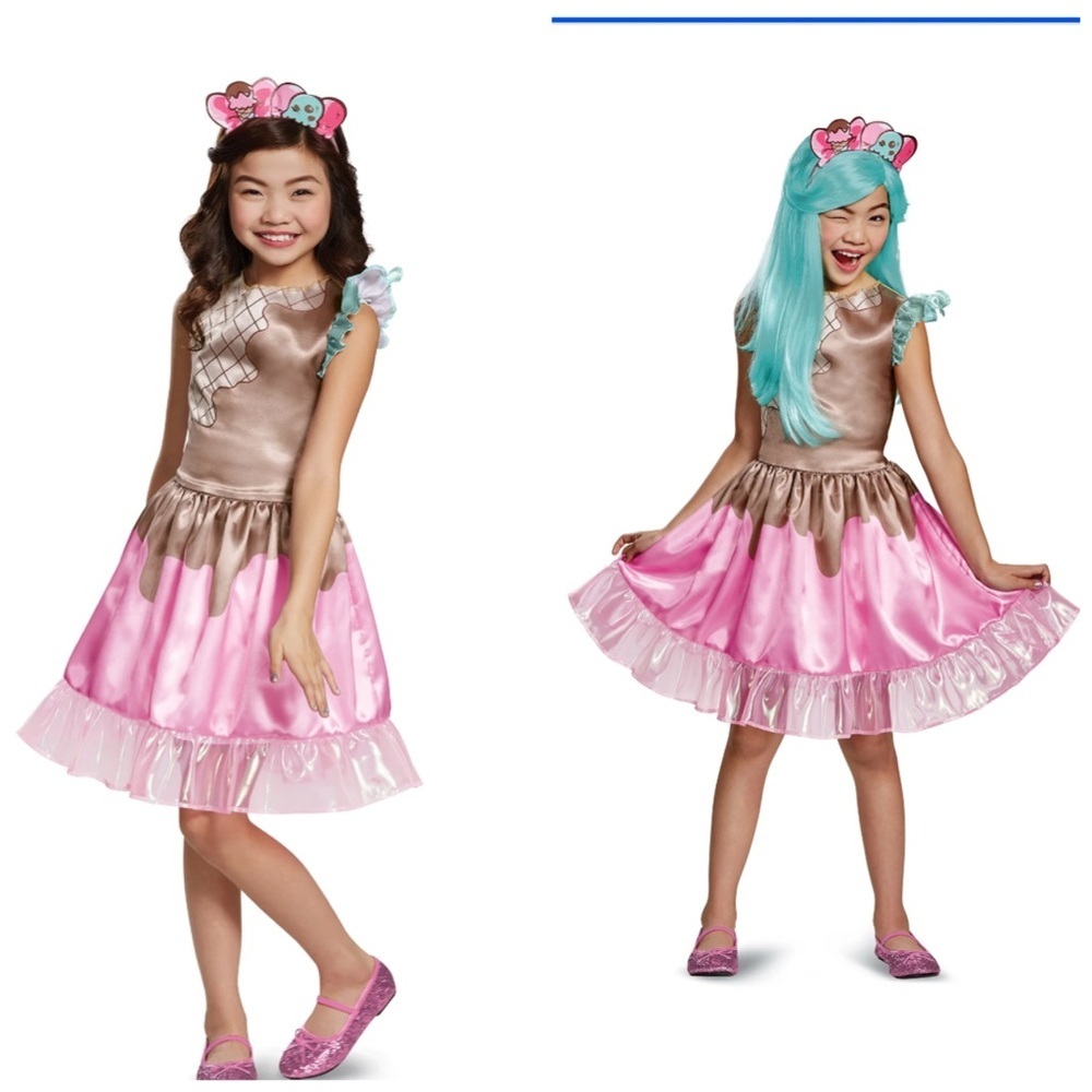 Shopkins Girls' Peppa-Mint Classic Costume size 4-6X dress only